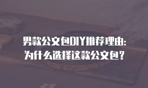 男款公文包DIY推荐理由：为什么选择这款公文包？