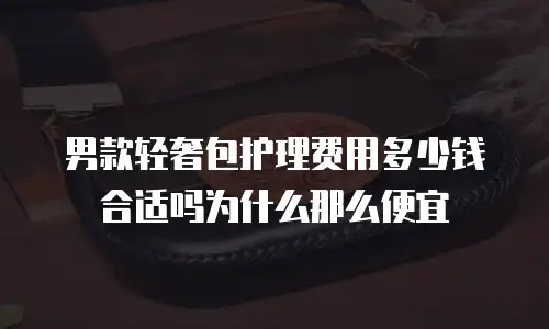 男款轻奢包护理费用多少钱合适吗为什么那么便宜