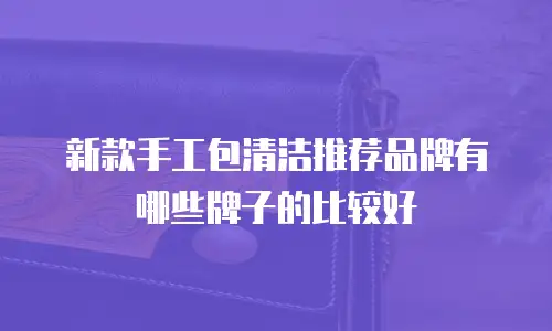 新款手工包清洁推荐品牌有哪些牌子的比较好