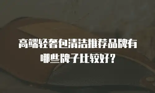 高端轻奢包清洁推荐品牌有哪些牌子比较好？