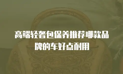 高端轻奢包保养推荐哪款品牌的车好点耐用