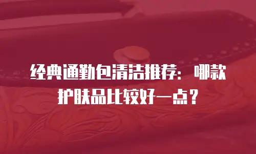 经典通勤包清洁推荐：哪款护肤品比较好一点？