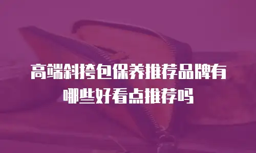 高端斜挎包保养推荐品牌有哪些好看点推荐吗
