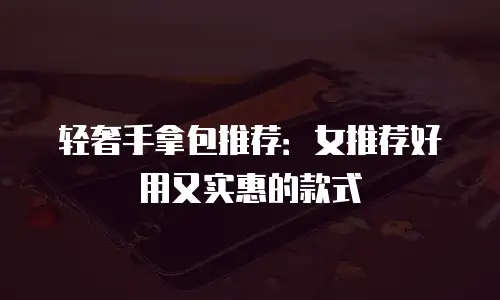 轻奢手拿包推荐：女推荐好用又实惠的款式