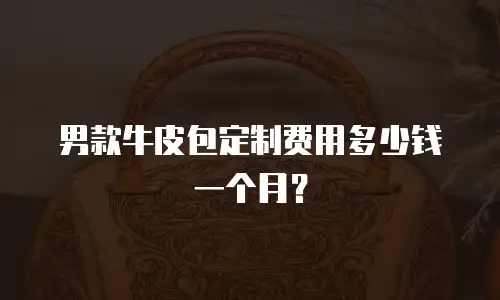 男款牛皮包定制费用多少钱一个月？