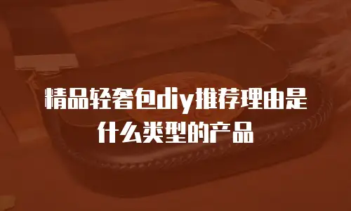 精品轻奢包diy推荐理由是什么类型的产品