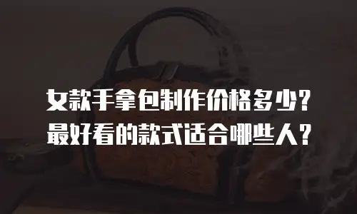 女款手拿包制作价格多少？最好看的款式适合哪些人？