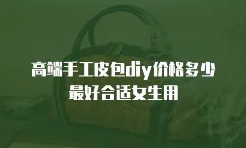 高端手工皮包diy价格多少最好合适女生用