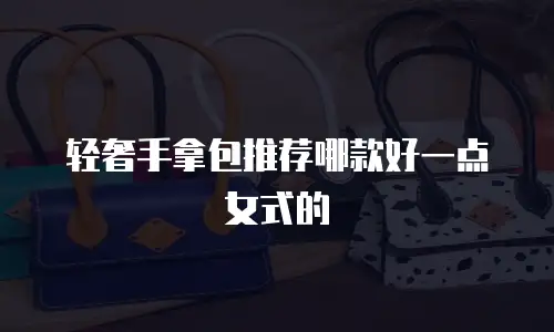 轻奢手拿包推荐哪款好一点女式的