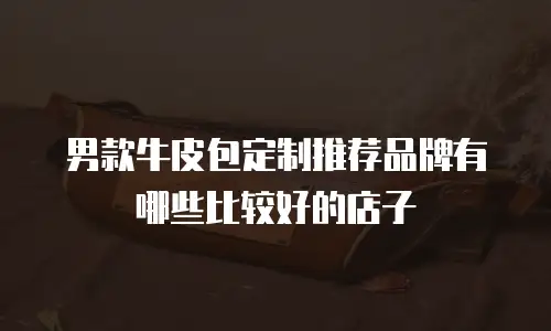 男款牛皮包定制推荐品牌有哪些比较好的店子