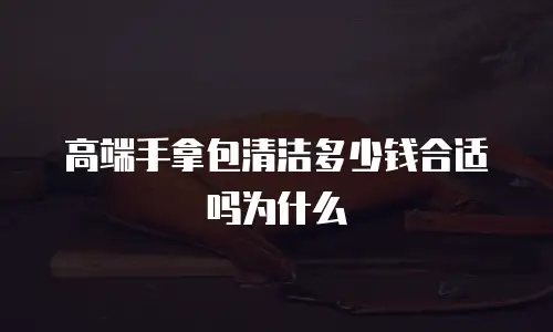高端手拿包清洁多少钱合适吗为什么