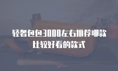 轻奢包包3000左右推荐哪款比较好看的款式