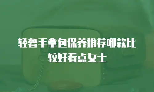 轻奢手拿包保养推荐哪款比较好看点女士