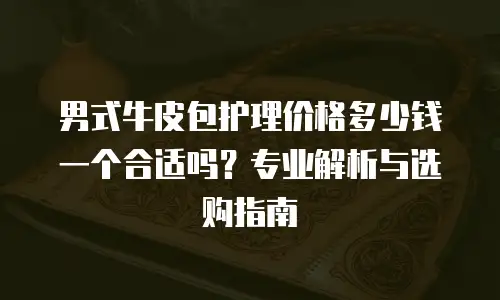 男式牛皮包护理价格多少钱一个合适吗？专业解析与选购指南