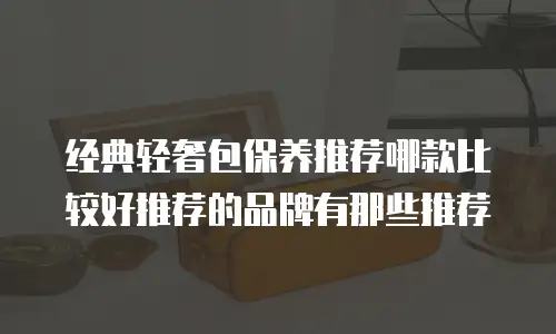 经典轻奢包保养推荐哪款比较好推荐的品牌有那些推荐