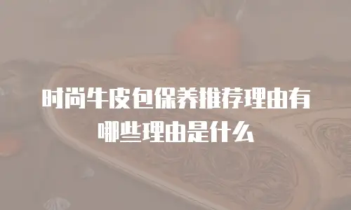 时尚牛皮包保养推荐理由有哪些理由是什么