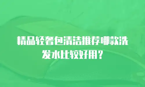 精品轻奢包清洁推荐哪款洗发水比较好用？