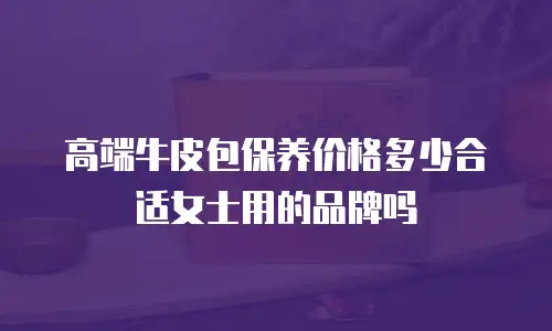 高端牛皮包保养价格多少合适女士用的品牌吗