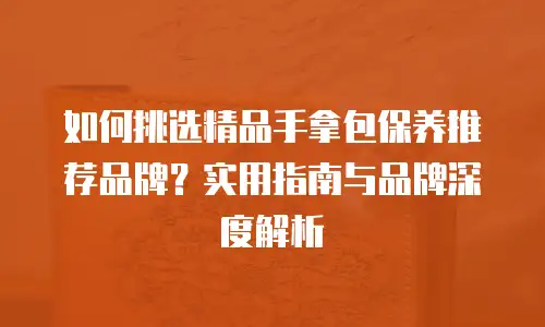 如何挑选精品手拿包保养推荐品牌？实用指南与品牌深度解析