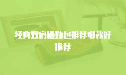 经典双肩通勤包推荐哪款好推荐
