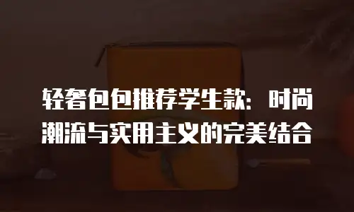 轻奢包包推荐学生款：时尚潮流与实用主义的完美结合