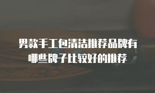 男款手工包清洁推荐品牌有哪些牌子比较好的推荐