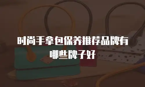 时尚手拿包保养推荐品牌有哪些牌子好