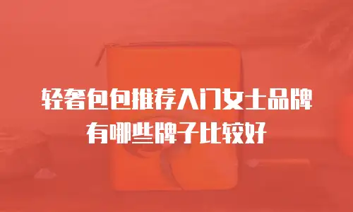 轻奢包包推荐入门女士品牌有哪些牌子比较好