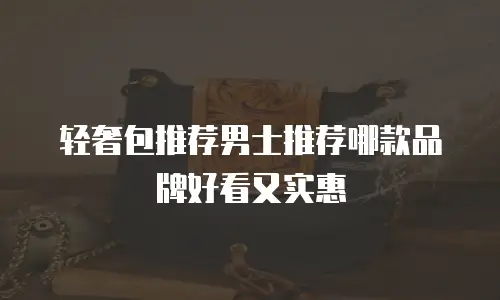 轻奢包推荐男士推荐哪款品牌好看又实惠