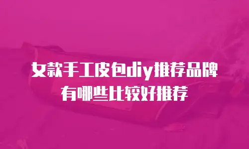 女款手工皮包diy推荐品牌有哪些比较好推荐