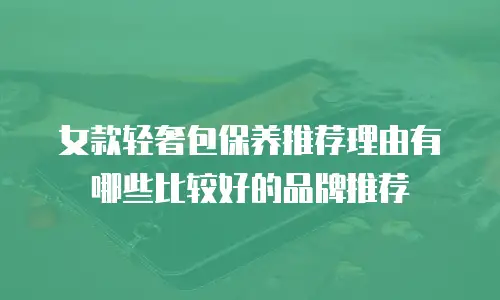 女款轻奢包保养推荐理由有哪些比较好的品牌推荐