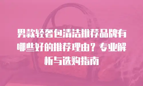 男款轻奢包清洁推荐品牌有哪些好的推荐理由？专业解析与选购指南