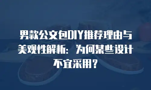 男款公文包DIY推荐理由与美观性解析：为何某些设计不宜采用？