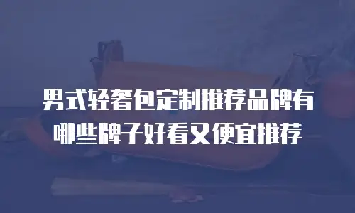 男式轻奢包定制推荐品牌有哪些牌子好看又便宜推荐