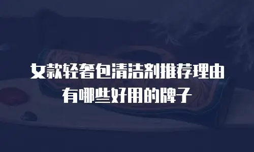 女款轻奢包清洁剂推荐理由有哪些好用的牌子
