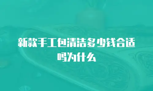 新款手工包清洁多少钱合适吗为什么