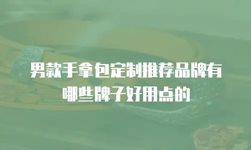 男款手拿包定制推荐品牌有哪些牌子好用点的