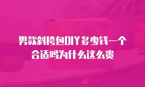 男款斜挎包DIY多少钱一个合适吗为什么这么贵