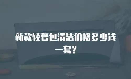 新款轻奢包清洁价格多少钱一套？