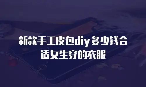 新款手工皮包diy多少钱合适女生穿的衣服