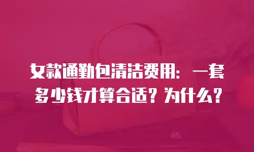 女款通勤包清洁费用：一套多少钱才算合适？为什么？