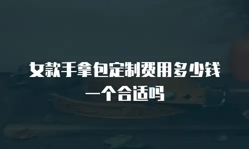 女款手拿包定制费用多少钱一个合适吗