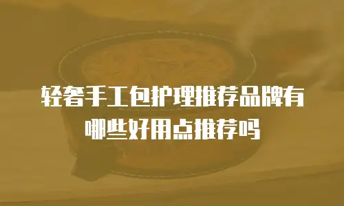 轻奢手工包护理推荐品牌有哪些好用点推荐吗