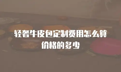 轻奢牛皮包定制费用怎么算价格的多少