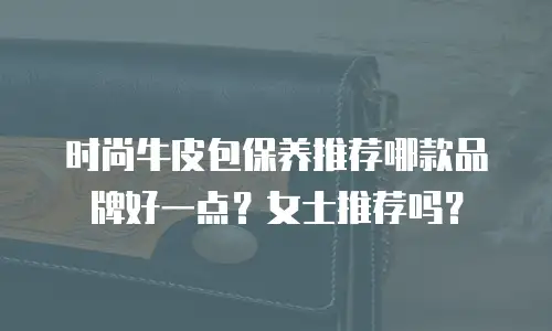 时尚牛皮包保养推荐哪款品牌好一点？女士推荐吗？