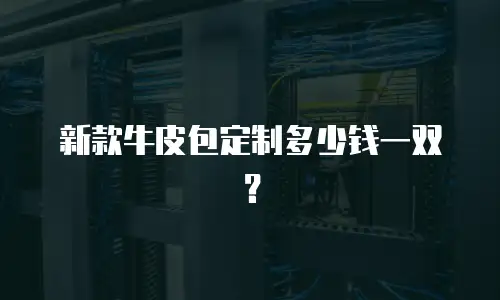 新款牛皮包定制多少钱一双？