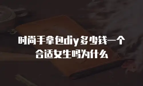 时尚手拿包diy多少钱一个合适女生吗为什么