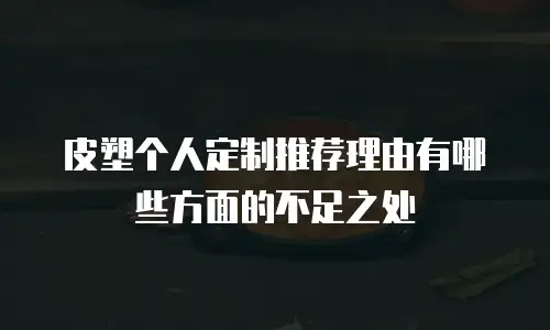 皮塑个人定制推荐理由有哪些方面的不足之处