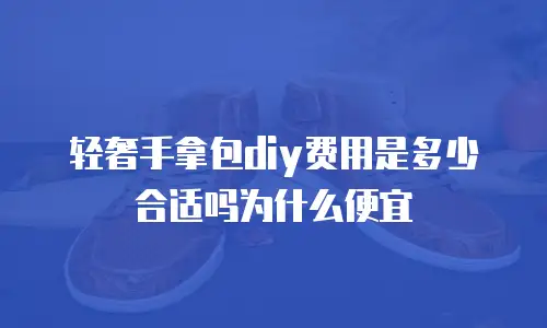 轻奢手拿包diy费用是多少合适吗为什么便宜