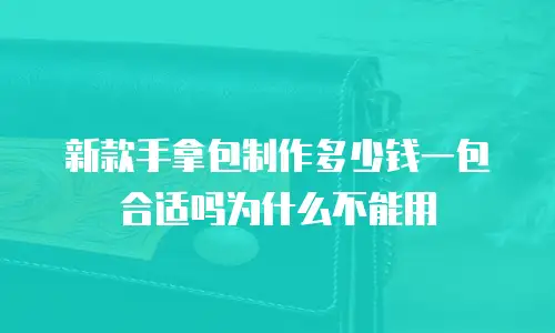 新款手拿包制作多少钱一包合适吗为什么不能用